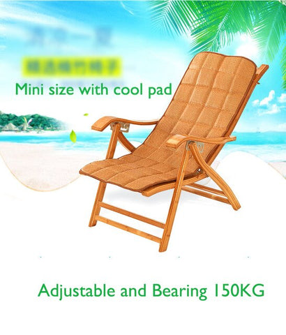 Recliner Rocking Chair Adult Folding Lunch Break Easy  Living Room Napping Bed Home Balcony Leisure Old Bamboo