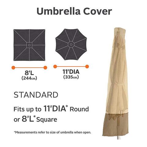 Waterproof Outdoor Umbrella Cover Umbrella Cover Balcony Terrace Patio Umbrella Cover Furniture Cover