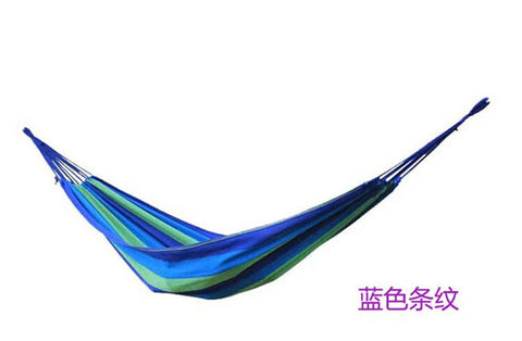 Double-thickened Canvas Hammock Outdoor Indoor Balcony Swing Dormitory Hammock Tree Bed 2.6*1.5 Meters