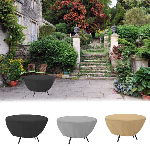 127x58cm Outdoor Furniture Dust Cover Round Table And Chair Canopy Balcony Garden Waterproof Sunscreen Cover