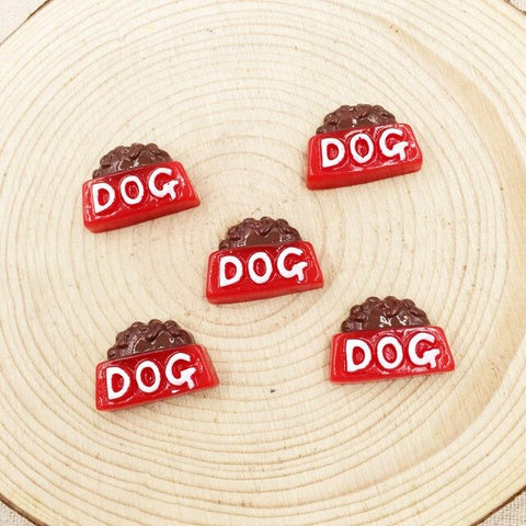 10 Pieces Kawaii Cartoon Dog Flat Back Resin Cabochon Animal DIY Craft Decoration Embellishments Scrapbooking Accessorises